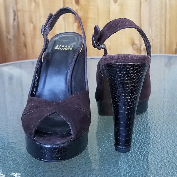 Stuart Weitzman Peep Toe Heels - Picture 2 of 8